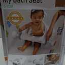 Ingenuity My Bath Seat for Sit-Up Baby Bathing, Sure & Secure Suction Cups, ASTM Safety Tested & Approved, Backrest for Assisted Sitting, Easy Setup & Storage, Gray