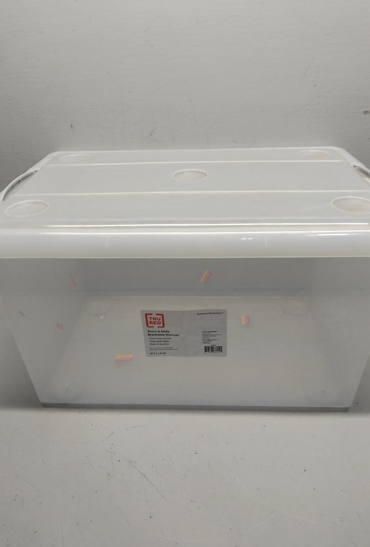 TRURED Store And Slide Stackable Storage
