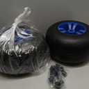 Beach Balloon Wheels, 13" Flat-Free Solid PU Beach Cart Tires Replacement Big Sand Wheels for Beach Buggy, Kayak Trolley, Canoe Cart, Rolling Walker, Garden Cart, Wheelchair & Buggy, 2-Pack (Black)