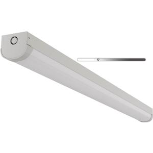 2FT LED Linear Strip Stairwell Light, 10W/20W Selectable, 1250lm/2500lm 5000K, 100-277V, IP20, 0-10V Dimmable 2 Foot Commercial Linkable LED Shop Ceiling Lights Fixture for Office Workshop, ETL DLC, 2FT 1 Pack
