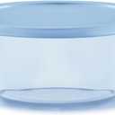 Pyrex Colors Tinted (7 Cup) Large Round Food Storage Container, Snug Fit Non-Toxic Plastic BPA-Free Lids, Freezer Dishwasher Microwave Safe