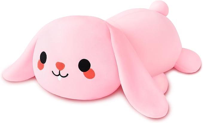 TOYSYM Weighted Stuffed Animals, 3.74 lbs Bunny Stuffed Animal with Weighted Beads, Cute Plush Toy Pillow Gifts for Adults Kids Boys Girls