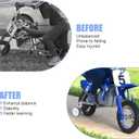 Dirt Bike Training Wheels Replacement for Razor MX350 MX400 MX500 MX650 Electric Dirt Rocket Bike Accessories Parts Adjustable Height for Kids Electric Dirt Bike (Silver)