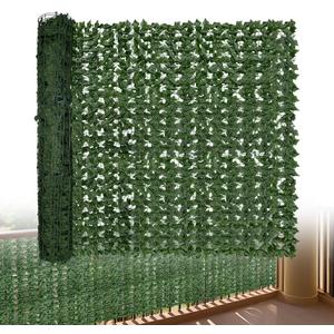 Artificial Ivy Privacy Fence Screen: 144 "x 72" (72 Sqft) Anti-Ultraviolet Artificial Hedge Grass Wall, Used for Indoor and Outdoor Green Background, Garden Greening Decoration
