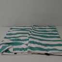 Fumete 2 Pack Lounge Chair Towels 30 x 85 Inch Pool Chaise Lounge Cover Microfiber Beach Chair Towel Portable Striped Cushion for Summer Outdoor Patio Sunbathing(Turquoise)