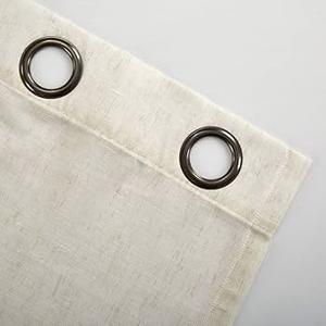 Cream Linen Curtains 84×50"