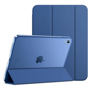 ProCase for iPad Case, Slim Smart Cover with Translucent Hard Shell Back -Navy, 10x7 Inch
