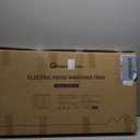 WARMOUNTS Electric Warming Tray (32''×18''), Temperature Control Food Warmers for Buffets Party with Touch-sensitive Buttons and Timer, Full Surface Tempered Glass Top Heating Food Warming Tray - Gold