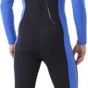 Hevto Men Wetsuits 3/2mm Neoprene Wet Suit Back Front Zip in Cold Water for Surfing Swimming Diving (Black, XL)