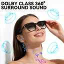 2026 Latest Smart Audio Glasses with Bluetooth, Open-Ear Speakers, Music & Hands-Free Calls, AI Voice Assistant, Translation for 164+ Languages Wearable Tech Glasses for Men & Women no Camera
