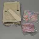 Threehoney 138 Pcs Galentines Day DIY Picture Frame Painting Craft Kit 6 Unfinished Wooden Photo Frames 12 Color Cream Glue Painting Accessories Glitter Stickers for Valentine's Day Decor Party Favors