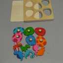 Montessori Toys for 1 Year Old Boys Girls Gifts: Wooden Shape Sorter & Color Match Baby Puzzles 12-18 Months - Dinosaur Matching Eggs Peg Puzzle for 1 2 Year Old Toddler Learning Activities