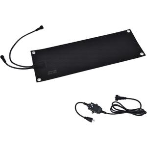 1 Pcs Heated Snow Melting Mat, 10 x 30 in Non-Slip Rubber Heated Outdoor Mats, Snow and ice Melting Mats FOI Winter Outdoor Stairs, Steps, Walkways, Driveway, Doorways, 2 in/h Melting Speed, Black