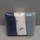 3 Pack Muslin Cotton Changing Pad Covers for Girl, Boy, 100% Soft Changing Table Cover, Breathable Baby Nursery Diaper Chang Pad Sheets (Nightfall Blue)