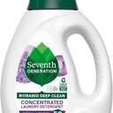 Seventh Generation Concentrated Laundry Detergent, Stain Fighting Formula, Fresh Lavender scent, 40 oz (53 Loads) (40 Fl Oz (Pack of 1)
