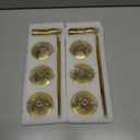 Brass Gold Metal Taper Candle Holder, Vintage Candlestick Holders, Candle Sticks Holder Decor for Wedding Wedding, Dinning, Party, Fits 3/4 inch Thick Candle&Led Candles (Set of 6 Pcs)