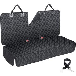 Dog Car Seat Cover for Back Seat Cover for Kids ISOFIX Car Seat Protector for Dogs Nonslip Water Proof Universal Fit Dog Car Seat Cover for Truck SUV(Large,Black) (ISOFIX Large, Black)
