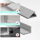 Blackout Retractable Blackout Strip for Window Shades and Blinds Side Tracks for Cordless Shades, Light Blocking Strips for Bedroom (Grey, 41",2Pcs)