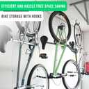 4 Pack Heavy Duty Extra-Large Garage Storage Utility Hooks - 7 Inches for Garage Wall and Ceiling - Garage Hooks for Hanging Bicycle, Ladder, Hose, Cords, and Garden Tools
