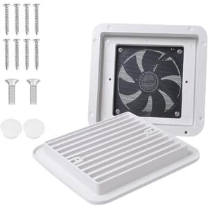 12V RV Camper Trailer Caravan Blower, Side Air Vent Ventilation Blade Fan, Cooling Ventilation for RV, White Side Exhaust Air Vent for Caravan Motorhome Dust-proof