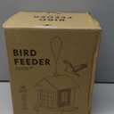 Bird Feeders for Outdoors Hanging, Metal Bird Feeder with Double Suet Cage Cake, Large Capacity, Birdfeeders Sturdy & Weatherproof, Easy to Clean & Refill, Great for Attracting Wild Birds (Red)