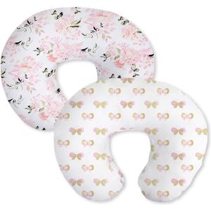 Little Grape Land Nursing Pillow Covers for Baby Girl, Soft Removable Covers Breathable for Breastfeeding Pillows, 2 Pack Nursing Pillow Cases Fit Standard Nursing Pillows, Butterfly, Cover Only (Pink Floral & Metallic Butterfly) Little Grape Land Nursing Pillow Covers for Baby Girl, Soft Removable Covers Breathable for Breastfeeding Pillows, 2 Pack Nursing Pillow Cases Fit Standard Nursing Pillows, Butterfly, Cover Only (Pink Floral & Metallic Butterfly)