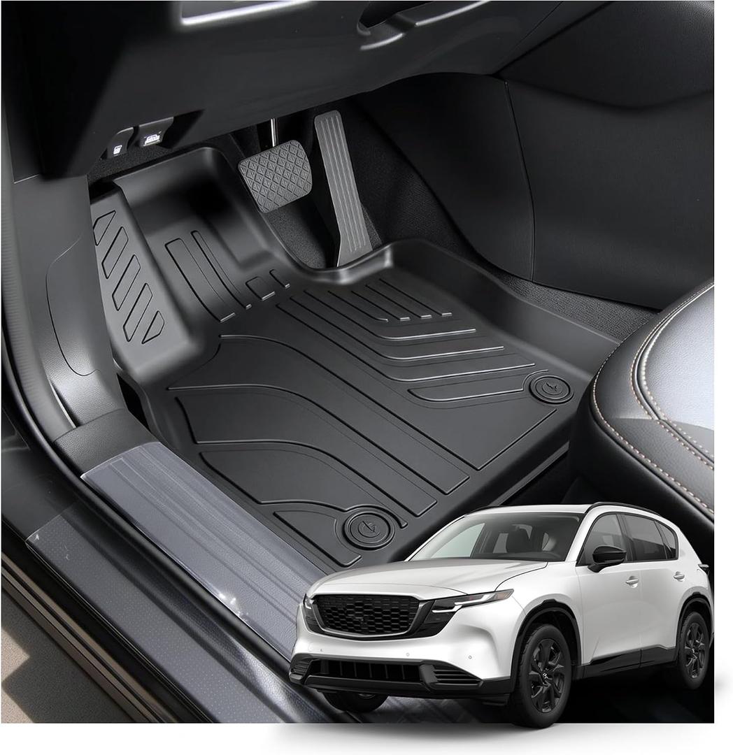 Floor Mats & Cargo Liners Replacement for Mazda CX-5 (2017-2026 cx-5, Trunk Liner) (2026 cx-5, Foot Mat Set)
