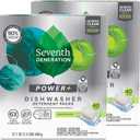 Seventh Generation Power Plus Dishwasher Detergent Packs Fresh Citrus scent Pack of 2 for sparkling dishes Dishwasher tabs 40 count