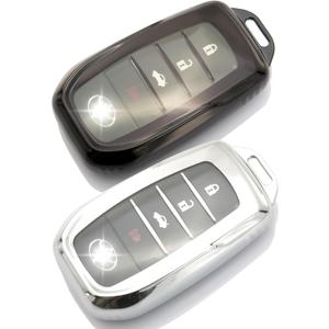 2-Pack for Toyota Key Fob Cover, for 2016-2025 RAV4 Prime,Grand Highlander,Corolla Cross,Camry,Land Cruiser,Tundra,Tacoma,Sequoia,Sienna,Prius,Crown,Corolla,Venza,bZ4X,Mirai