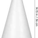 Operitacx 1pcs Foam Cones for Crafts - 13. 5 Inch Solid Polystyrene Foam Cone for DIY Christmas Tree Base, Floral Arrangement, School Projects, Holiday Decorations