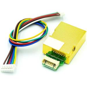 Teyleten Robot 1Pcs MH-Z19C Infrared Carbon Dioxide Monitor Sensor CO2 Detection Sensor Module UART PMW Wave Output 400-5000ppm+Cable