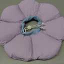 Cat Cone Collar,Cute Waterproof Cat Recovery Collar,Anti-Bite Lick Wound Healing Safety Elizabethan e Collar for Cats,Purple Flower All-Season Style (Purple, M)