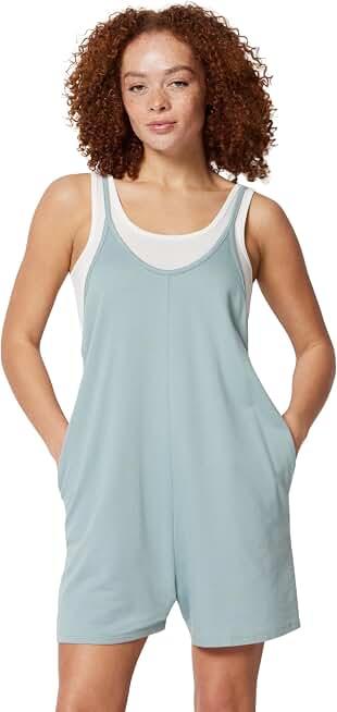 Amazon Essentials Women's Oversized-Fit Sleeveless Romper, XL Size