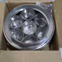 Stainless Steel Spice box with Non Breakable Transparent glass,Stainless Steel Spice Box with 7 container and 7 Small Spoons,Spice Box,Size 12 No,Color-Silver