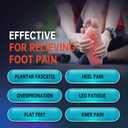 PCSsole Plantar Fasciitis Insoles Men Women- 220+lbs Heavy Duty High Arch Support Inserts with Comfort Cushion Orthotic Pain Relief Insoles for Flat Feet - Arch Pain - Heel Pain -Work Boot Shoe Insole Mens 7-7.5 | Womens 9-9.5(10.28")(261MM), Black & Blue