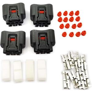 DEVMO 4pcs Ignition Coil Plug Connector Compatible with 2000-2010 Toyota Lexus Camry 90980-11885