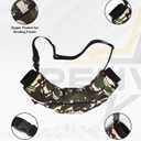 Football Hand Warmer Pouch - Water Resistant Hand Warmer Muff with Adjustable Strap, Ribbed Cuffs and Zipper Pocket, Ideal for Football, Hunting, & Outdoor Activities (Adult, Green Camo)