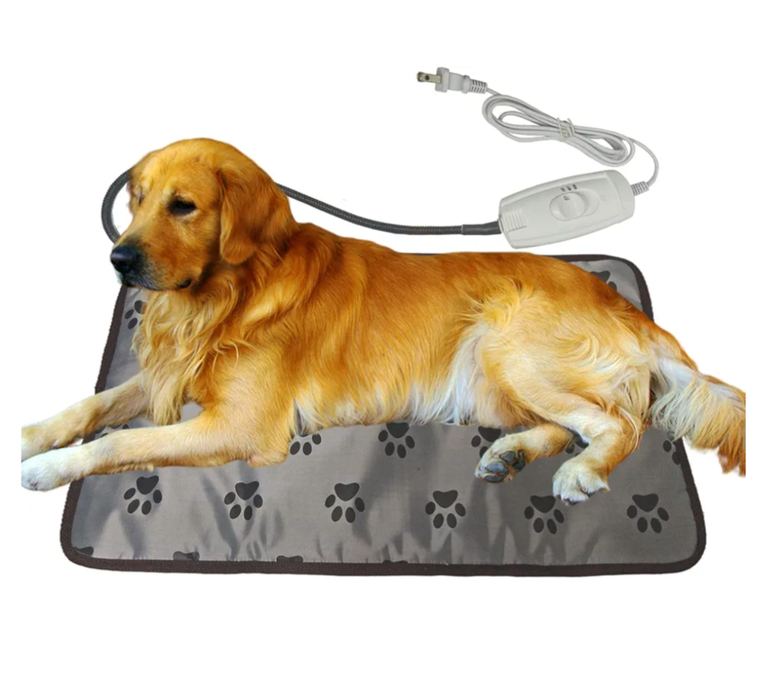 Dog Heating Pad Waterproof Pet Heated Mat, Cat Heating pad, Puppy Heating pad for whelping Box Outdoor Dog House,Easy Clean, 17×18 inch