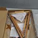 2Pack Wooden Tabletop Christmas Trees with Lights, Farmhouse Lighted Christmas Tree, Small Lighted Christmas Trees Decor for Home Table Fireplace Mantle Shelf Decor(Brown, Size:39.5*24cm /29.8*16cm)