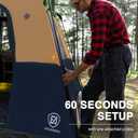 EVER ADVANCED 6 Person Camping Tent, Blackout Design Tent for Camping Instant Cabin Tents for Family with Rainfly, 60s Easy Setup, Water-Resistant