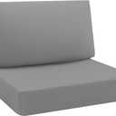 Idee-Home Outdoor Chair Cushions for Patio Furniture, Outdoor Seat Couch Cushion, Waterproof Hampton Bay Deep Seat Replacement Cushions for Garden Lawn Backyard Deck, 28.5 x 28.5