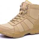 ARCHINSERT Safety Shoes for Men Women Outdoor Protection Steel Toe Shoes Waterproof Non Slip Resistance Construction Boots (6.5 Women/5 Men, 211-beige)