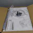 Fanbulous Ceiling Fans with Lights and Remote, 42 inch Low Profile Flush Mount Ceiling Fan,White Modern Ceiling Fan with LED Light for Bedroom Indoor Outdoor-5 Reversible blades, 3CCT, 6 Speeds, Timer