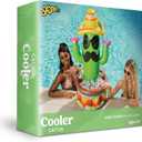 JOYIN 43" Inflatable Cactus Cooler with Sombrero Hat for Fiesta, Cinco de Mayo Party Supplies, Inflatable Party Cooler, Pool Party Decoration