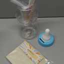 Dandat 62 Pcs Here Comes the Son Candy Guessing Game Includes 11 Inch Large Baby Bottle Bank 60 Pcs Candy Guessing Cards for Expecting Mothers, Girl and Boys Baby Showers Party Games