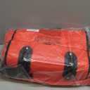 HOMEST Christmas Tree Storage Bag, Fits for 7.5-9 ft Xmas Artificials, Zippered Bag with Reinforced Carrying Handles and Wheels, Red (Bag Only)