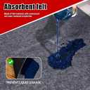 Garage Floor Mat 8.8'x22',Oil Spill Mat,Non-Slip Waterproof Garage Floor