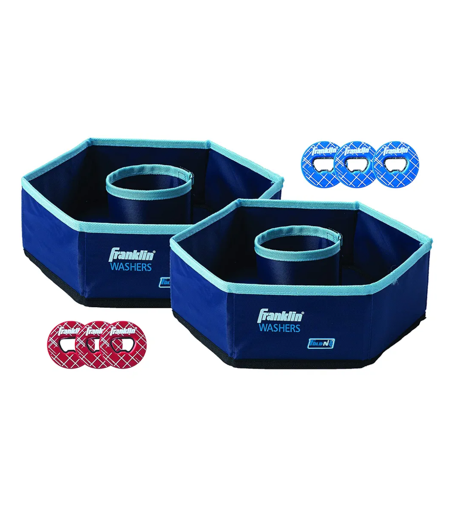 Franklin Sports Washer Toss Game Set - Outdoor Washers Set with Targets + Washers - Perfect for Lawn, Beach + More - Classic Outside + Tailgate Game