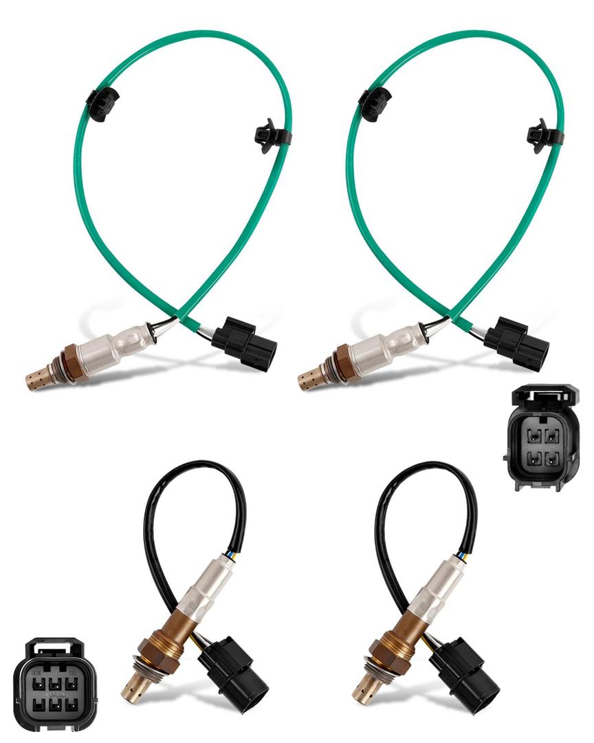 25025059 25024785 Oxygen Sensor Upstream Downstream Compatible with Honda Accord Crosstour Odyssey Pilot Ridgeline 3.5L V6, O2 Sensor Fits for Acura TL MDX RL TSX 3.5L/3.7L V6, 4Pcs