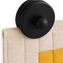 4 Tapestry Wall Hangers Clips - Quilt Hanger for Wall for Display, Quilt Rack - Rug Hangers for Walls, Round Clamps for Blankets and Other Textile (Black)